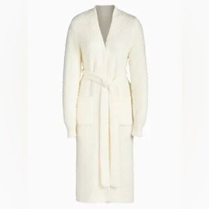 Skims Cozy Knit Fleece Robe in Bone Size 2X/3X New Without Tags